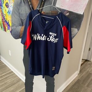 Men’s Large Chicago White Sox Carlton Fisk Jersey Shirt